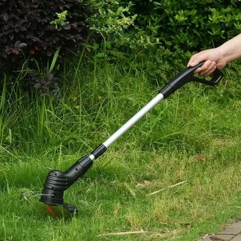 Cordless Electric Grass Trimmer Handheld Rechargeable Lawn Mower Garden Tool for Flower Beds Pruning Trimming Small Yard