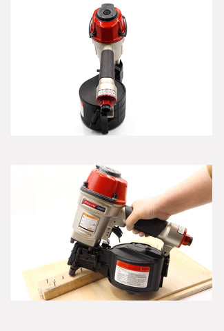 CN55 Pneumatic Nailer Gun CN57 Air Coil Nailer 57mm Nailes for Fencing Framing Roof Pallets Nail Gun Decorate Board Production