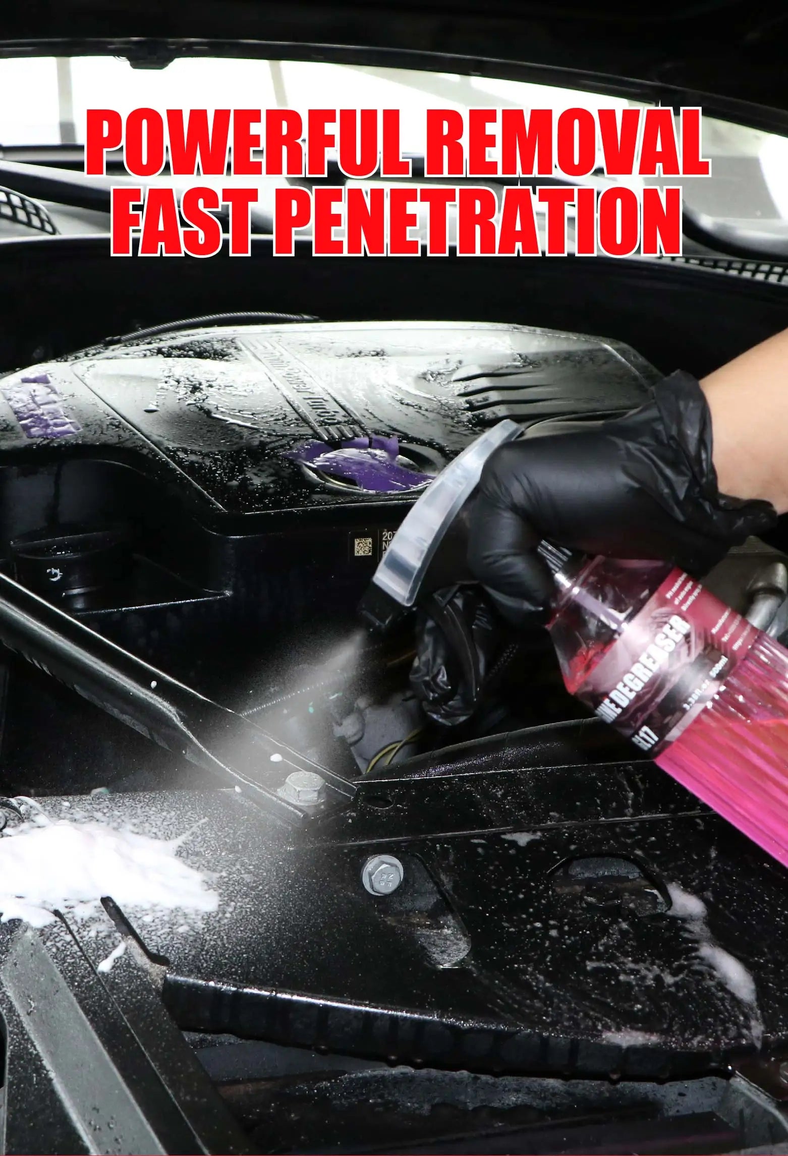 Engine Bay Cleaner & Degreaser - Effective for Cars, Engines, Floors, Home Use - Rapidly Cleans Grease & Grime Build Up