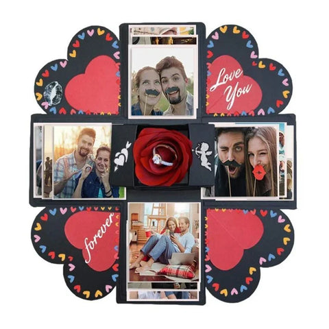 DIY Explosion Photo Album Gift Box Storage Box Valentine's Day Surprise Gift Box Romantic Couple Creative Gift
