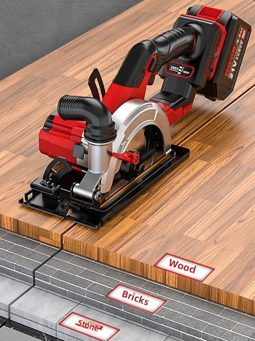 110V/220V Brushless Lithium Battery Electric Circular Saw Rechargeable Wireless Woodworking Hand Saw Power Tools CBA