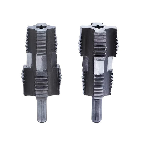 4/6Electric Drill Compatible Pvc Pipe Threader Kit Double Head Water Pipe Inner Hole Wire Opener Electric Drill Water Pipe Opene