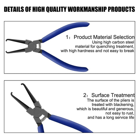 Vise Car Hose Oil Hose Crimping Plier Car Repair Hand Tool R Type Hand-held Tools Water Pipe Clamp Collar Hose Clip Clamp Pliers