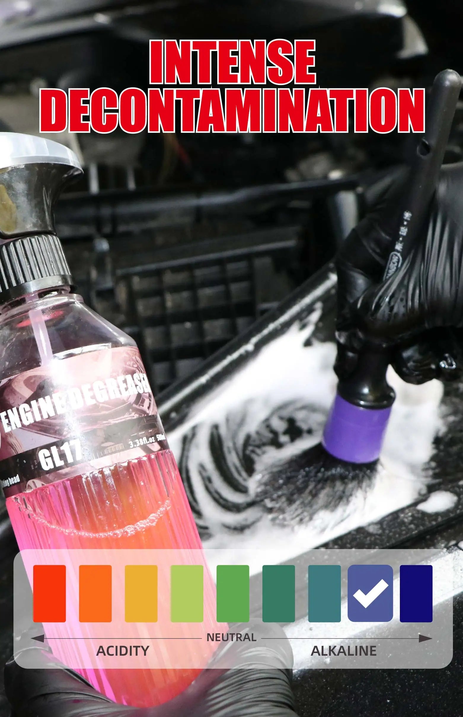 Engine Bay Cleaner & Degreaser - Effective for Cars, Engines, Floors, Home Use - Rapidly Cleans Grease & Grime Build Up