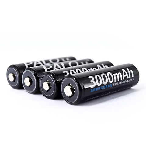PALO AA and AAA Rechargeable Batteries 3000mAh NI-MH AA Battery LR6 1100mAh AAA LR3+LCD USB USB Charger for 1.2V AA AAA Battery