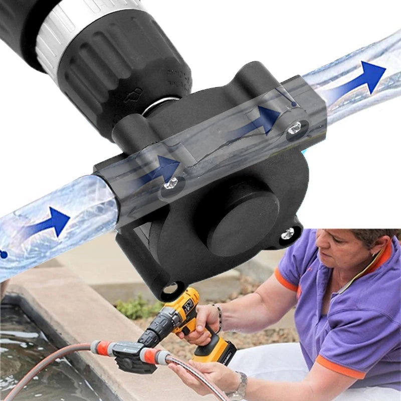 Electric Drill Pump Hand Self-priming Mini Transfer Pumps Portable Diesel Oil Fluid Water Pump Home Garden Outdoor Tool