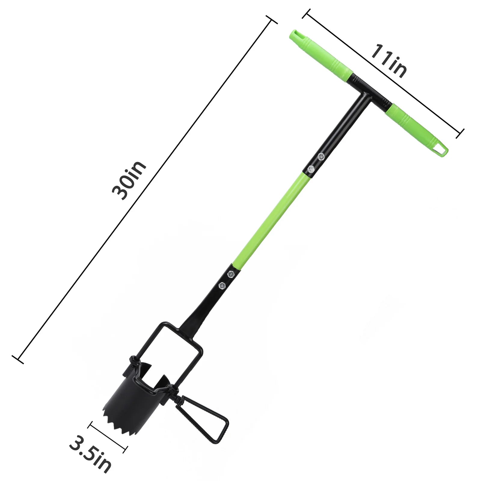 Bulb Planter Tool Grass Plugger Tool Transplanting Garden Hole Digger for Plants Serrated Base Gardening Bulb Sod Transplanter