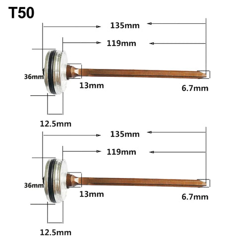 Pneumatic Nailer Needle for Air Nailers High Hardness Compatible with T50DC ST64 For F30D For F30G P625B 1013J 422J