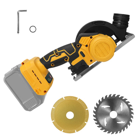 Cordless Circular Saw 12000RPM Brushless 3 Speed Angle Grinder Wood Plastic Metal Cutting for Dewalt 20V Battery (No Battery)