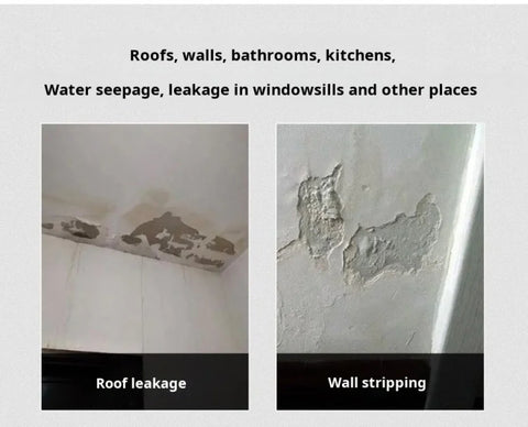 【Transparent Liquid Wall Waterproof Adhesive】Clear Waterproof Coating for Wall Leak Repair Invisible Protection Easy Application