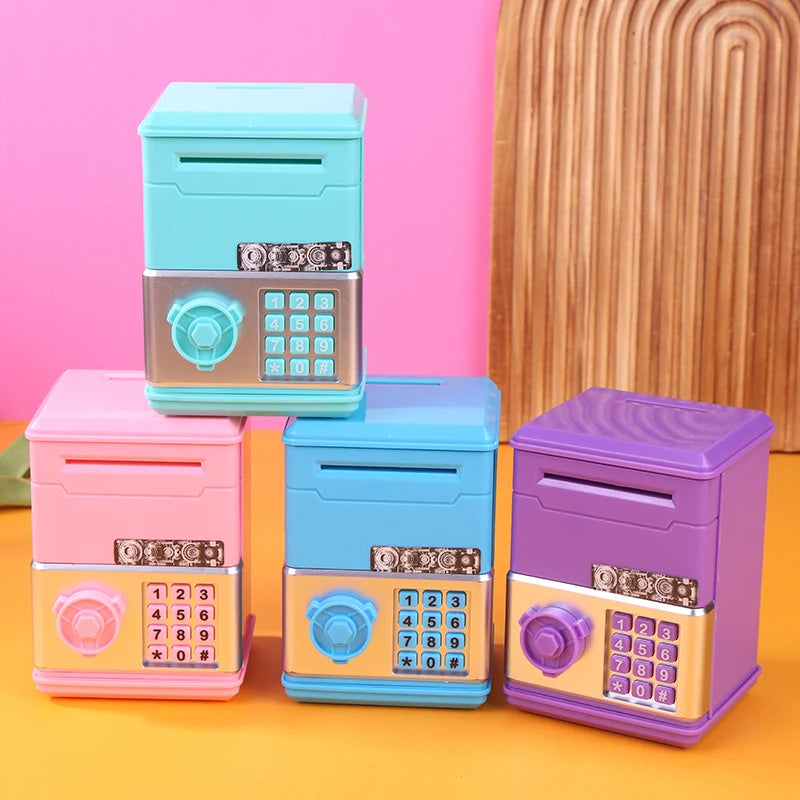 1 Piece ATM Mini Cash Saving Money Box New Password Children's Piggy Bank Financial Saving Toys Child Gift For Boys Girls