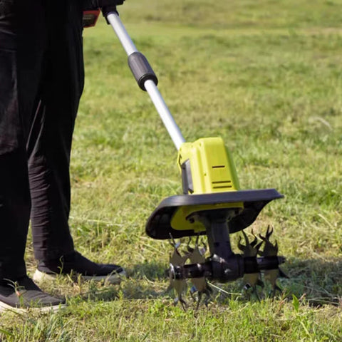 Abeden 20V Handheld Electric Ripper Cultivator Garden Rotary Tiller Cordless Weeder Garden Tractor Portable Grass Trimmer