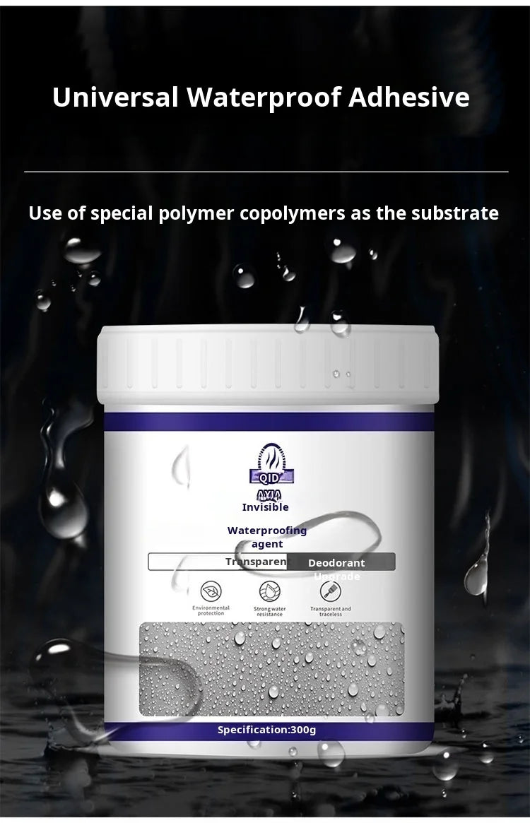 【Transparent Liquid Wall Waterproof Adhesive】Clear Waterproof Coating for Wall Leak Repair Invisible Protection Easy Application