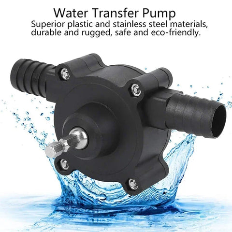 Electric Drill Pump Hand Self-priming Mini Transfer Pumps Portable Diesel Oil Fluid Water Pump Home Garden Outdoor Tool