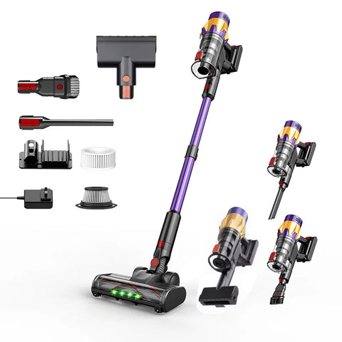 Handheld Vacuum Cleaner 45KPa 550W Brushless Motor LED Touchscreen,Removable Battery, Cordless Stick Vacuum for Home Pet Clean