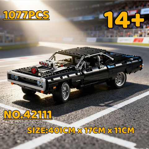 42111-Racing Car Model Building Kit  Set 1077PCS DIY Toy Gift for Kids Adults Creative Play Kids Teen Sports Car Collector Gift
