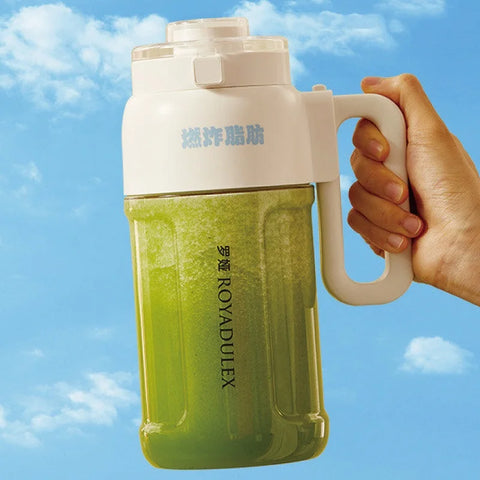1000ml Wireless Juicer Blender Portable Drinking Cup Milkshake Mixer Juice Maker USB Rechargeable Home Juice Cup 1500mAh