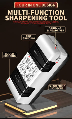 Electric Knife Sharpener Multi-function Automatic Cut Sharpener For Slotted screwdrivers Scissors Knives Electric Fast Sharpener