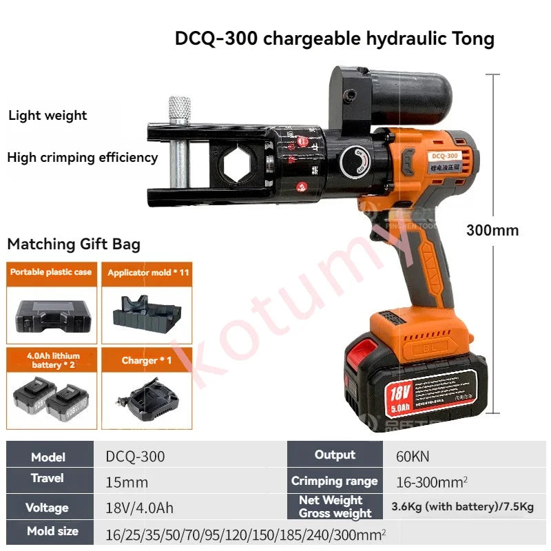 18V Lithium Battery Hydraulic Pliers Hydraulic Electric Fast Crimping Pliers Wire Terminals Crimping Cable Pliers