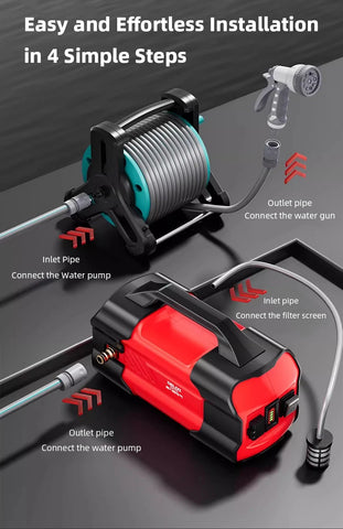 Portable Rechargeable Watering Machine Outdoor Lithium Battery Dual-core Water Pump Rural Watering Vegetable Garden Supplies