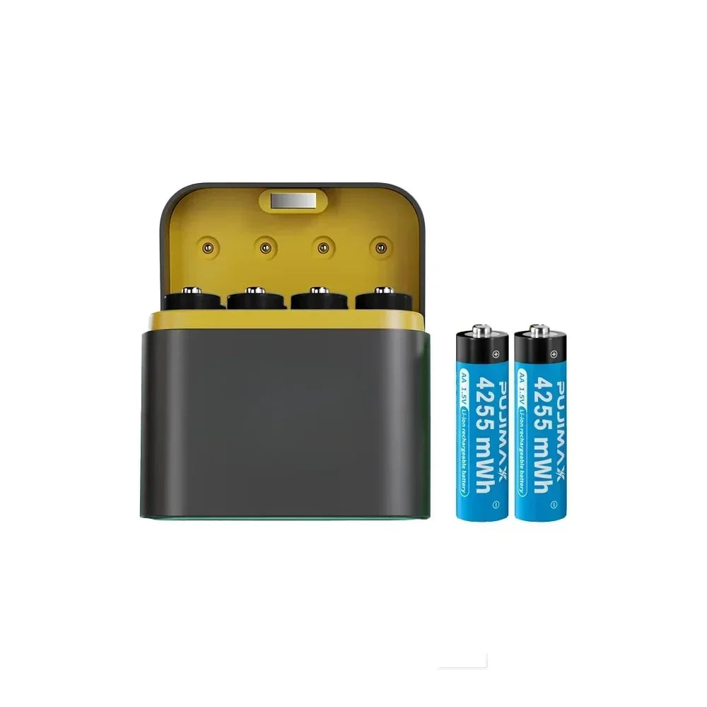AA Smart Battery Charger 8 Slots for 1.5V AAA Rechargeable Lithium Ion Batteries Intelligent 1200 Times Recycle Fast USB Charger