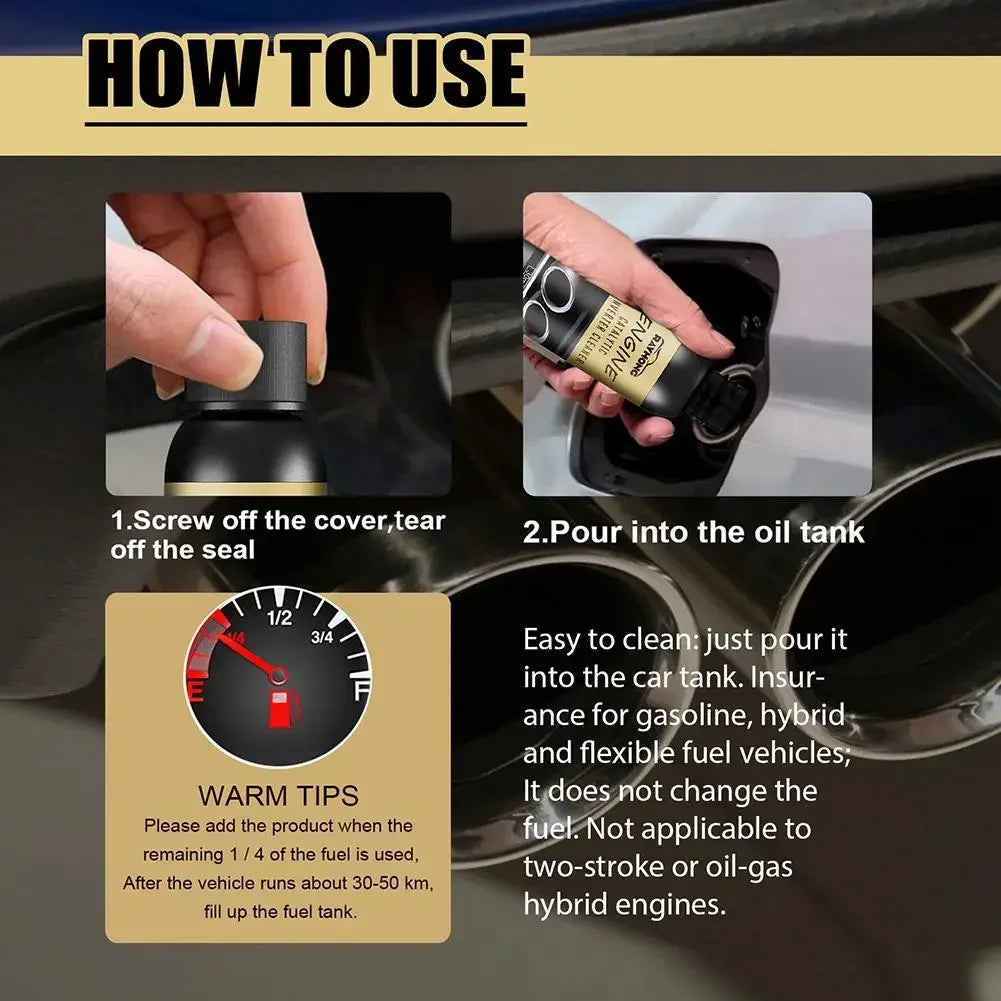 30ml Car Catalytic Converter Cleaner Deep Cleaning Multipurpose Cleaner Engine CSV Clean Accelerators Catalysts Easy Cleaner