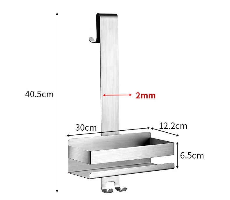 Movable Bathroom Shelves No Drill Shelf Organizer Shower Support Steel Shelf Multifunction Shelves Storage Unit For Bathroom