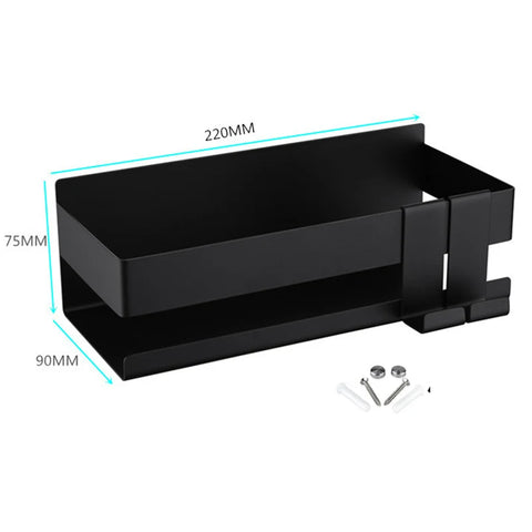 Movable Bathroom Shelves No Drill Shelf Organizer Shower Support Steel Shelf Multifunction Shelves Storage Unit For Bathroom
