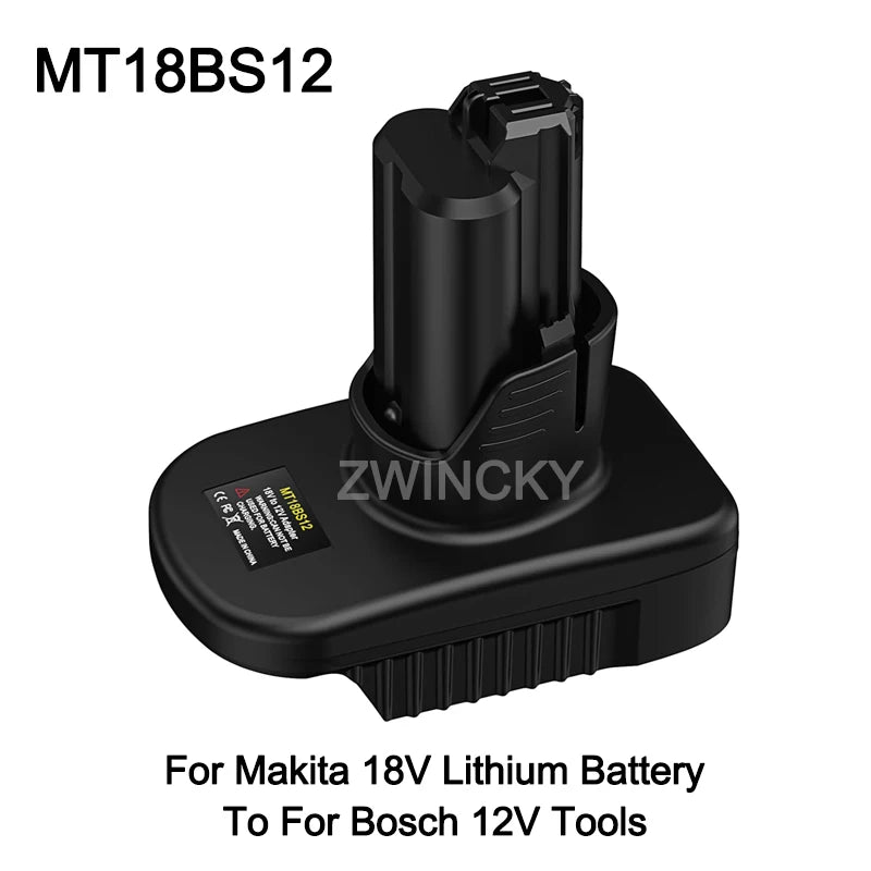 Battery Adapter For Makita/Dewalt/Milwaukee/Bosch 18V 20V Lithium Battery Convert to for Bosch 12V Cordless Power Tools
