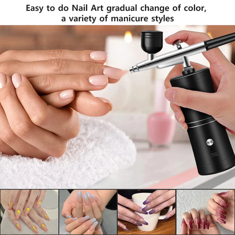 Airbrush with Compressor Airbrush Painting Mini Spray Gun for Painting Wireless Paint Gun Airbrush Kit with Compressor Spray Gun