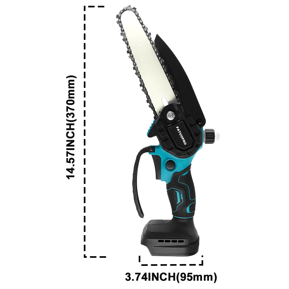 6inch Brushless Electric Chain Saw Cordless Portable Tree Branch Logging Chainsaw Woodworking Garden Tool For Makita 18V Battery