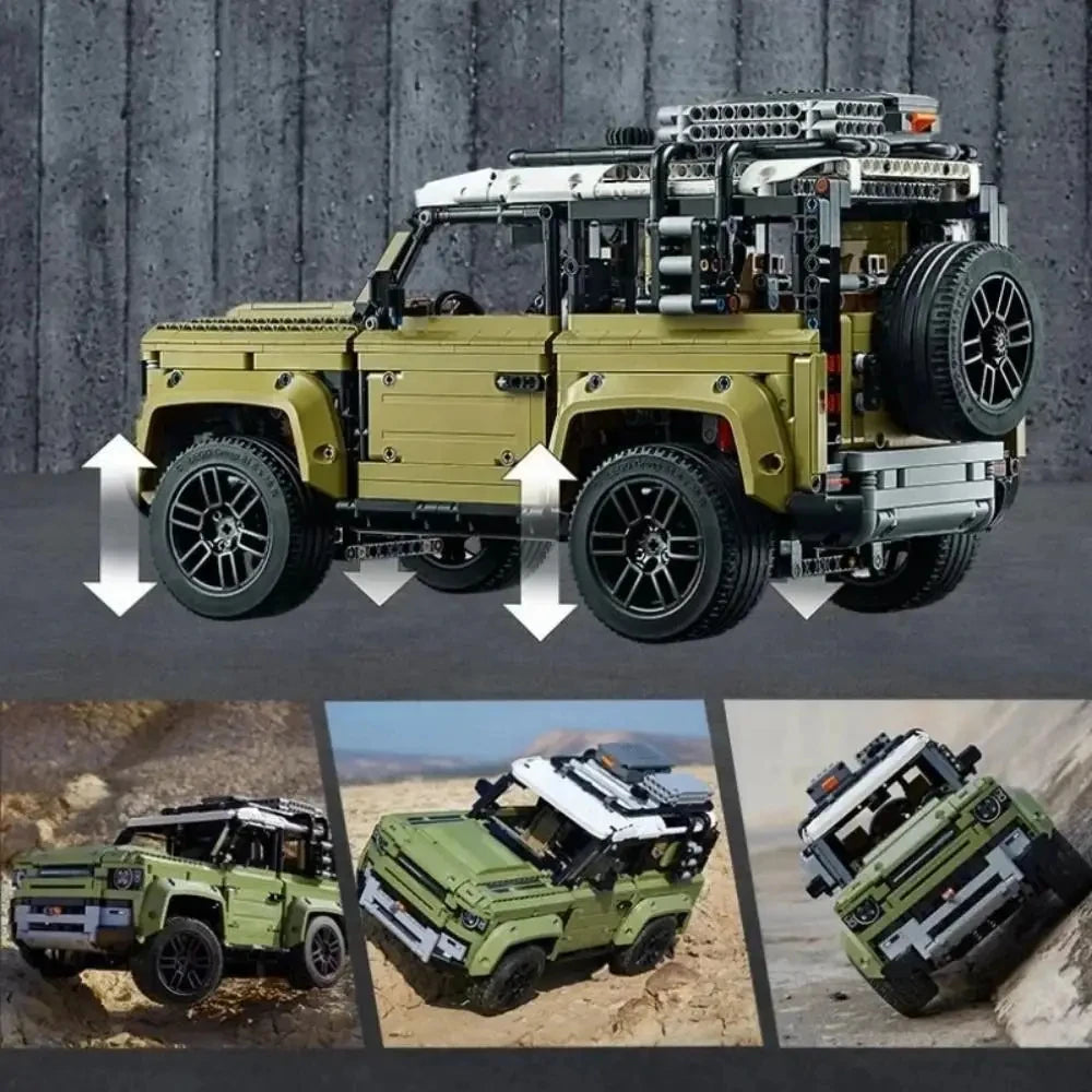 3200+PCs Vehicle Building Blocks Kit, Off-Road & Race Car Model Set for Adults - Mechanical DIY Construction Gift