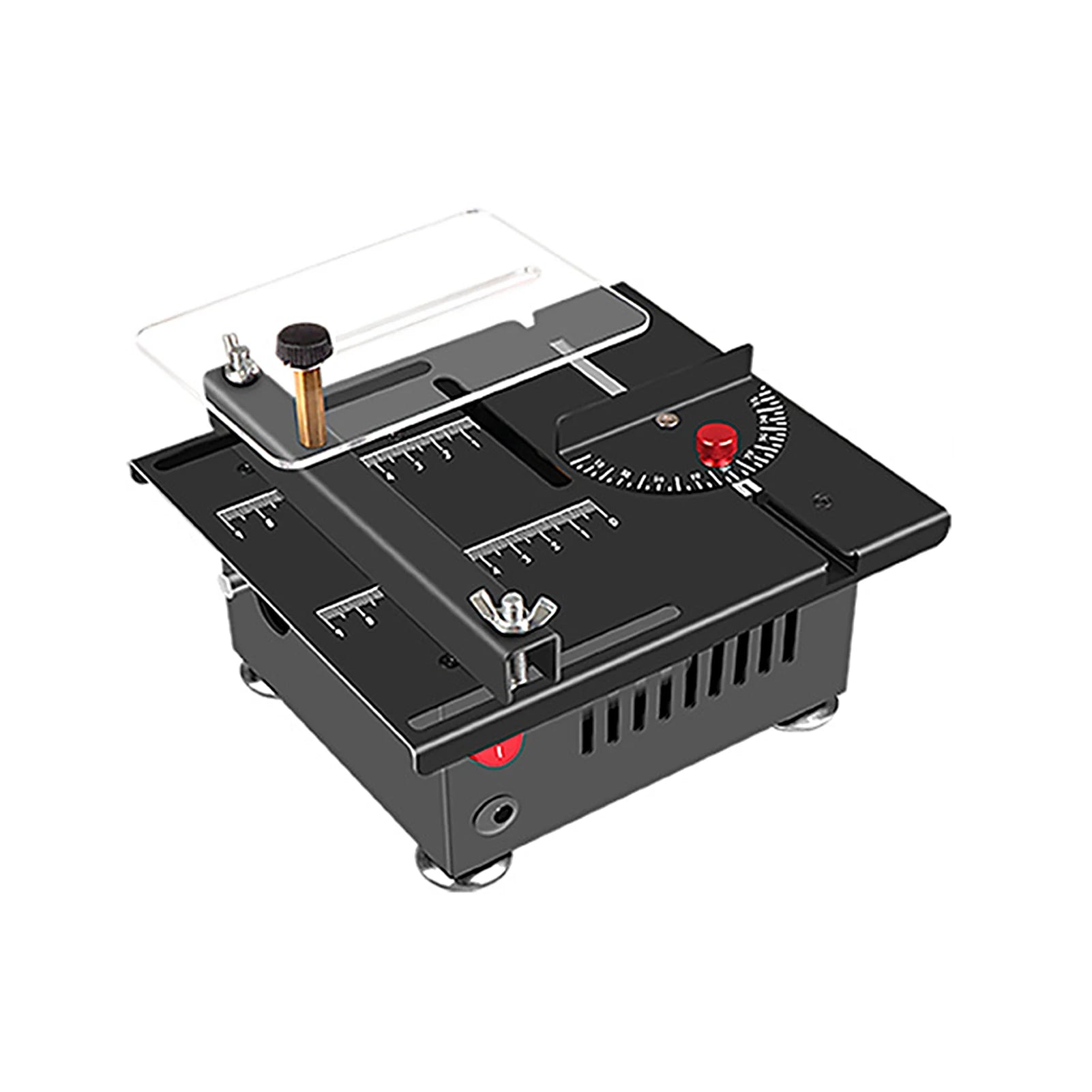 100 multi-functional table saw, mini desktop electric saw blade, adjustable speed and Angle, lifting blade, 16MM cutting depth