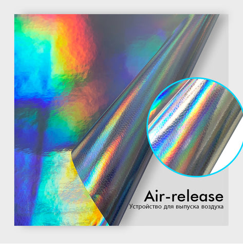 Holographic Chrome Vinyl Plating Car Sticker For Auto Body Decorationand Truck Decoration Auto Decals Air Bubble Free