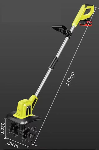 Abeden 20V Handheld Electric Ripper Cultivator Garden Rotary Tiller Cordless Weeder Garden Tractor Portable Grass Trimmer