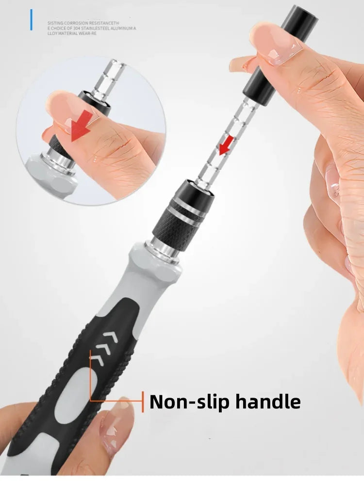 115 in 1 Magnetic Precision Screwdriver Set Mini Repair Tool Kit for Computer Laptop Cell Phone PC MacBook Household Repair Tool