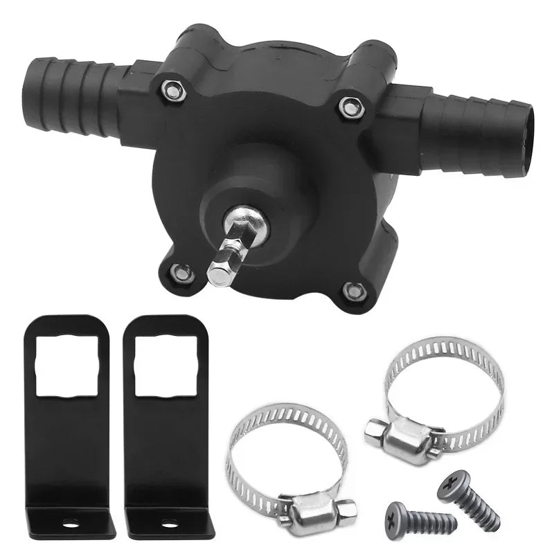 Electric Drill Pump Hand Self-priming Mini Transfer Pumps Portable Diesel Oil Fluid Water Pump Home Garden Outdoor Tool