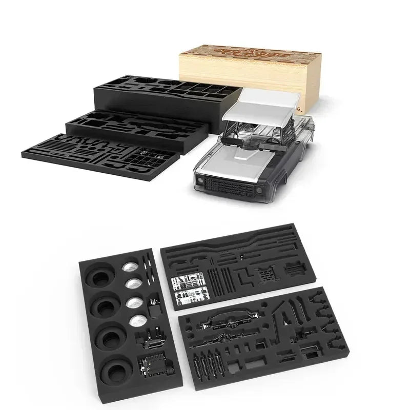 1/8 Remote Control Car 4WD Off-Road Vehicle Model FS L200A DIY Engine Assembly Kit Remote Control Car Toy Model Kit