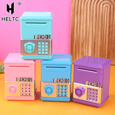 1 Piece ATM Mini Cash Saving Money Box New Password Children's Piggy Bank Financial Saving Toys Child Gift For Boys Girls