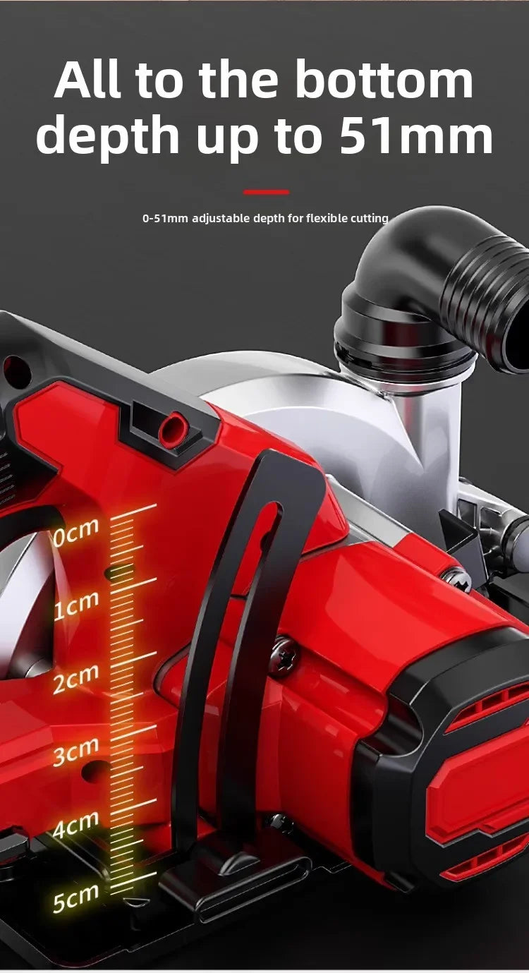 110V/220V Brushless Lithium Battery Electric Circular Saw Rechargeable Wireless Woodworking Hand Saw Power Tools CBA