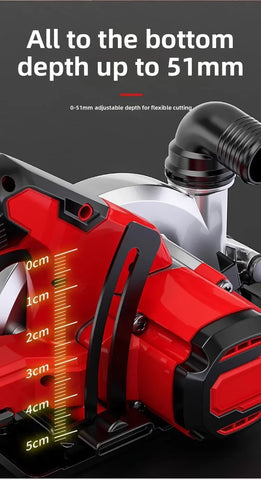 110V/220V Brushless Lithium Battery Electric Circular Saw Rechargeable Wireless Woodworking Hand Saw Power Tools CBA