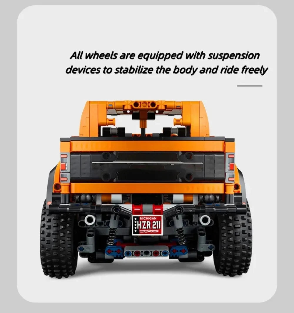 3200+PCs Vehicle Building Blocks Kit, Off-Road & Race Car Model Set for Adults - Mechanical DIY Construction Gift