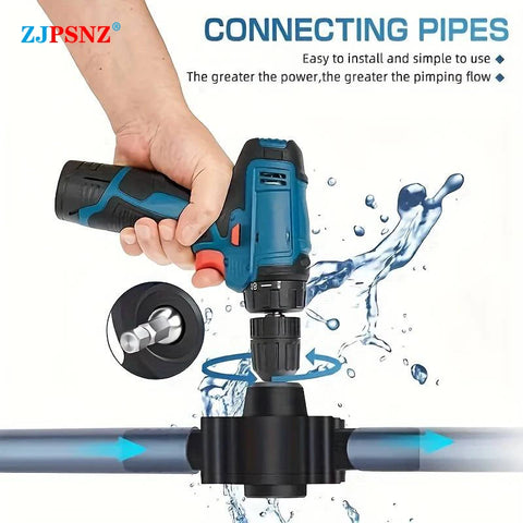 Electric Drill Pump Portable Mini Diesel Oil Fluid Water Pump Hand Self-priming Liquid Transfer Pumps Home Garden Outdoors