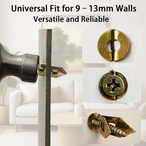 25/50/100Pcs Self Tapping Screws Self Drilling Anchors Screws Drywall Anchors Easy Application for Gypsum Plasterboard Dowel