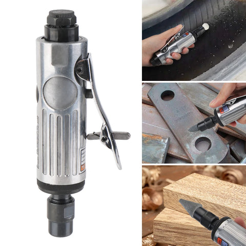 Car Tool Grinding Polishing Machine Kit 1/8" Air Die Grinder 16Pcs Pneumatic Die Grinder 1/4" Air Grinder Mill Engraving Tool
