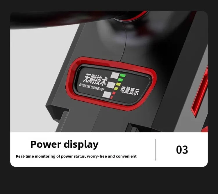 110V/220V Brushless Lithium Battery Electric Circular Saw Rechargeable Wireless Woodworking Hand Saw Power Tools CBA
