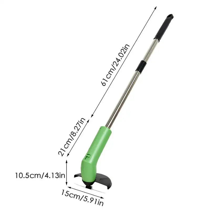 Handheld Electric Grass Trimmer Mini Weeds Whacker Small Electric Cordless Edger Grass Cutter Handheld Lawn Mower Weeding Tool