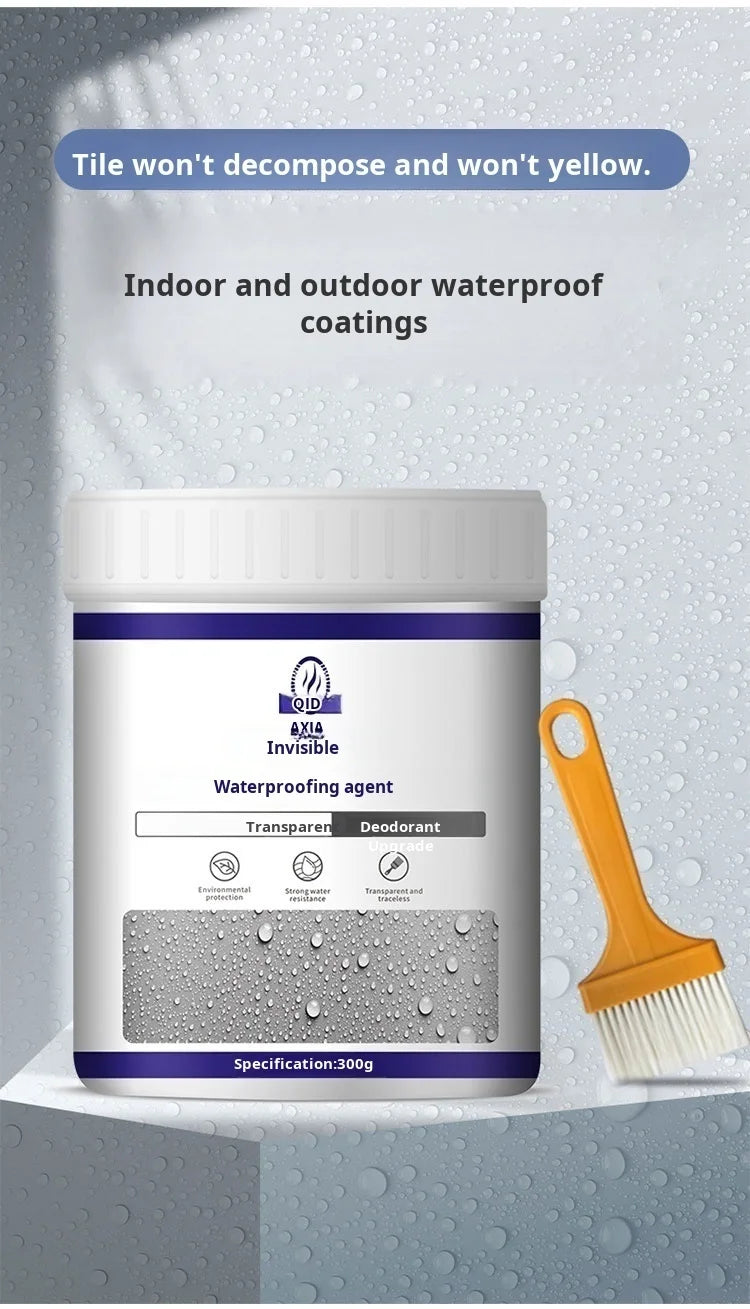 【Transparent Liquid Wall Waterproof Adhesive】Clear Waterproof Coating for Wall Leak Repair Invisible Protection Easy Application