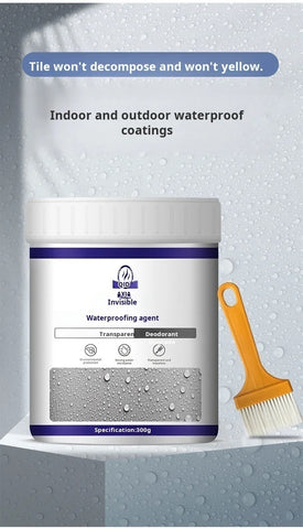【Transparent Liquid Wall Waterproof Adhesive】Clear Waterproof Coating for Wall Leak Repair Invisible Protection Easy Application