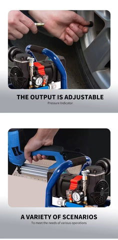 Rechargeable lithium air compressor car small portable wireless pump cylinderless lithium air compressor